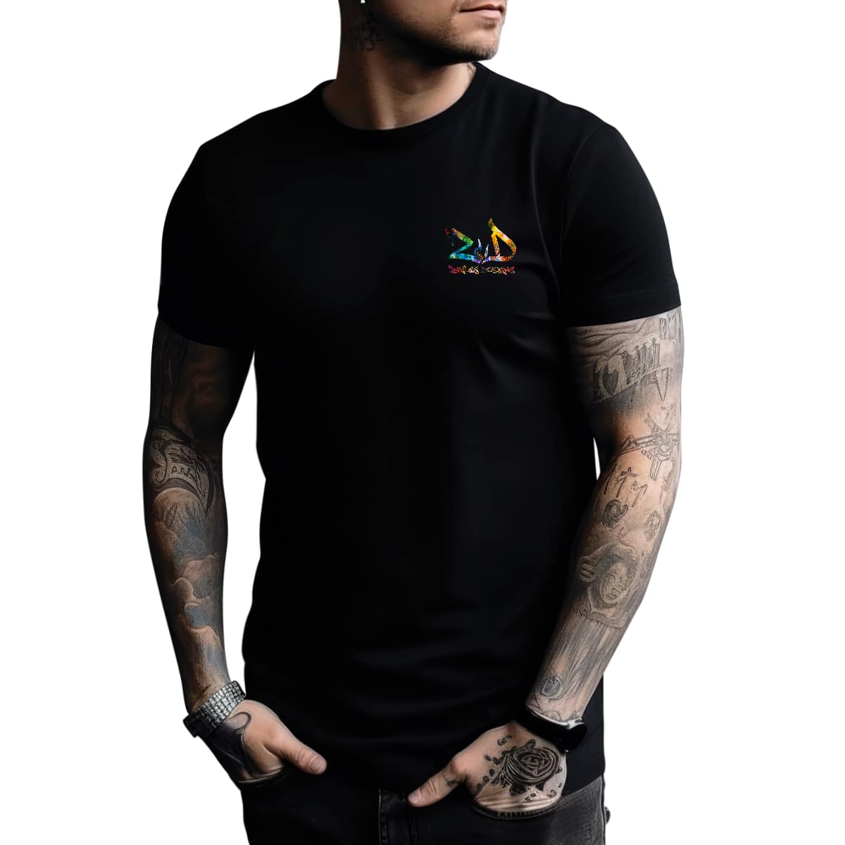 Zawles Designs embroidery tee