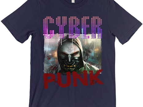 Masked Menace: Cyber Punk Unleashed T-Shirts