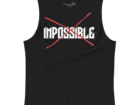Impossible Crossed Out Muscle Shirt